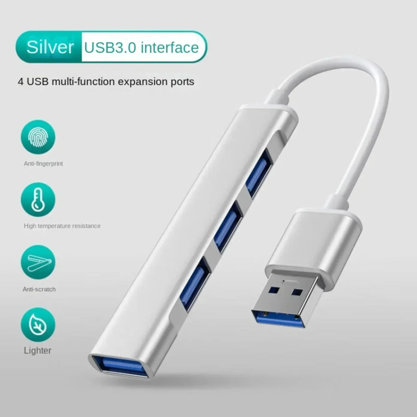 

4Port USB 3.0 Hub USB Hub High Speed type c Splitter 5Gbps For PC Computer Accessories For Xiaomi Macbook Pro Accessories