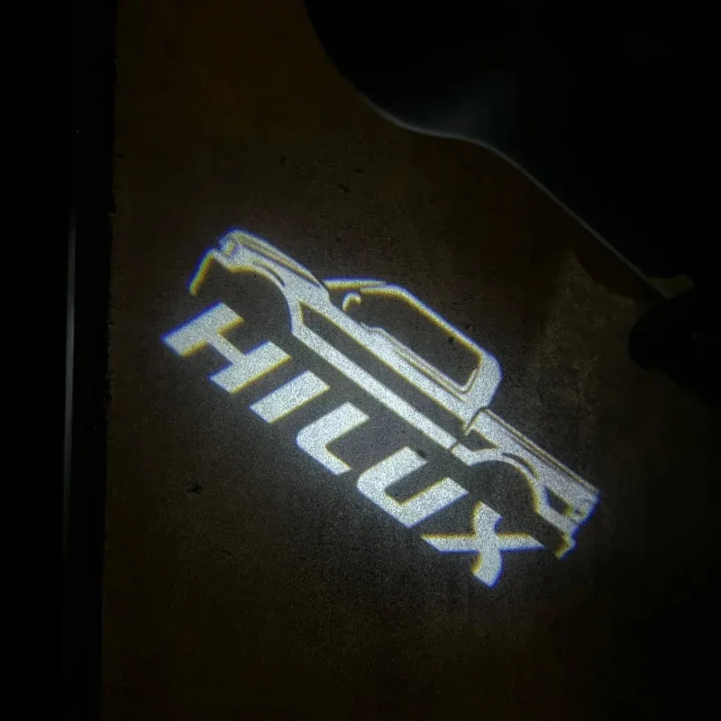 

2PCS Car Welcome Lights for HILUX Logo Pickup Truck Mountain Logo Wireless Car Door Courtesy Light Laser Projector Welcome Lamp