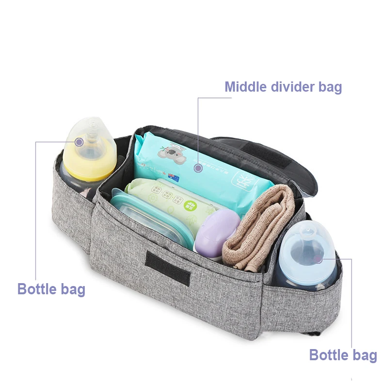 รถเข็นเด็กทารกกระเป๋าเก็บขวดนมเด็กฉนวนกันความร้อนกระเป๋ากระเป๋าผ้าอ้อม Mummy Storage Bag คอลเลกชัน Stuff อุปกรณ์เสริมรถเข็นเด็ก