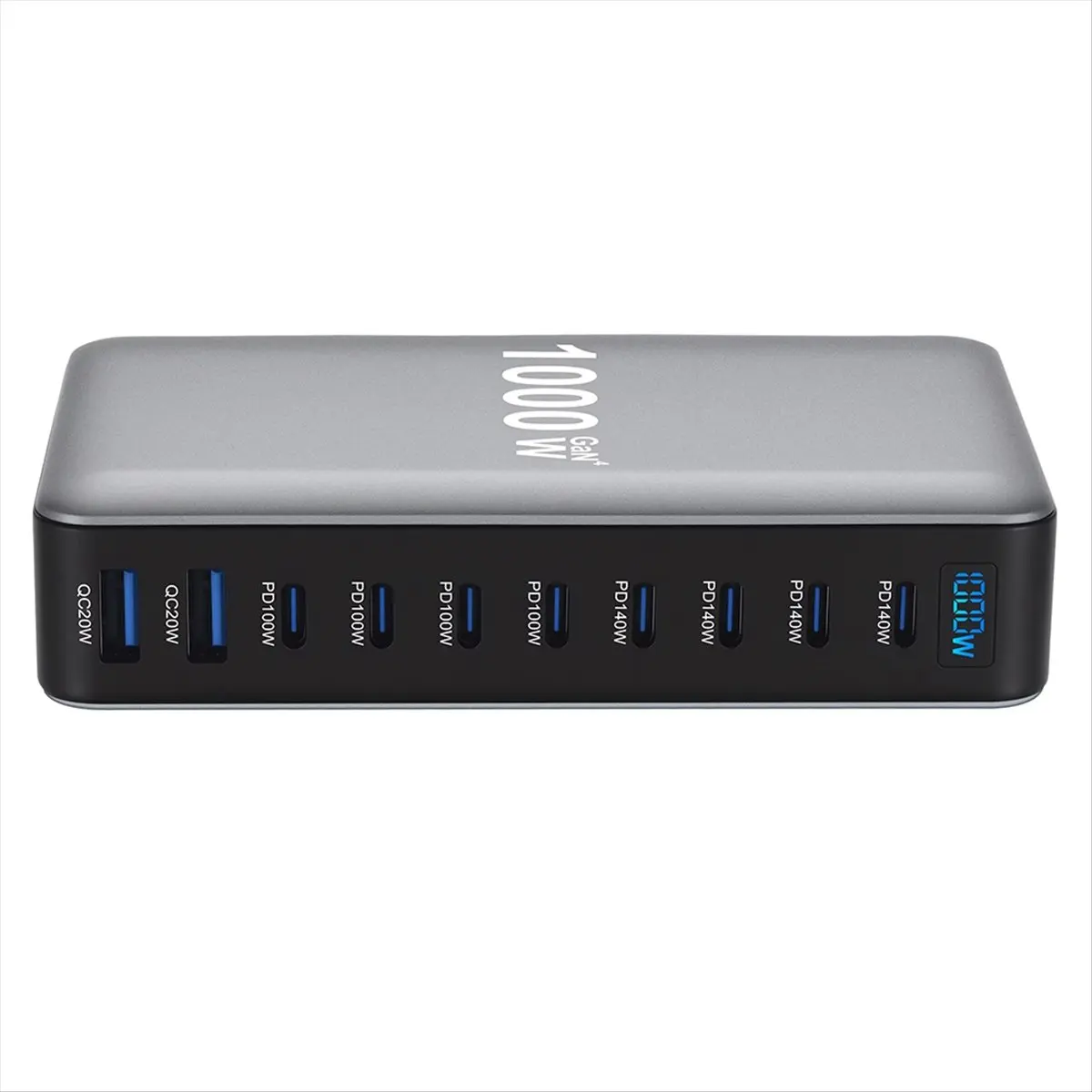 a43i-新型-1000w-gan-デスクトップ急速充電器-pd31-usb-type-c-10ポート高速充電ステーションアダプター-モバイル＆タブレット用-euプラグ