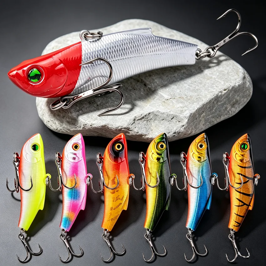 1 Stück 7 cm / 17,8 g Winter-Hardbait für das Meeresangeln, VIB 3D-Köderaugen, Wirbel-Tauchjig, Flügel-Wobbler, Pesca Crank Lures Swimbait – Detail 1