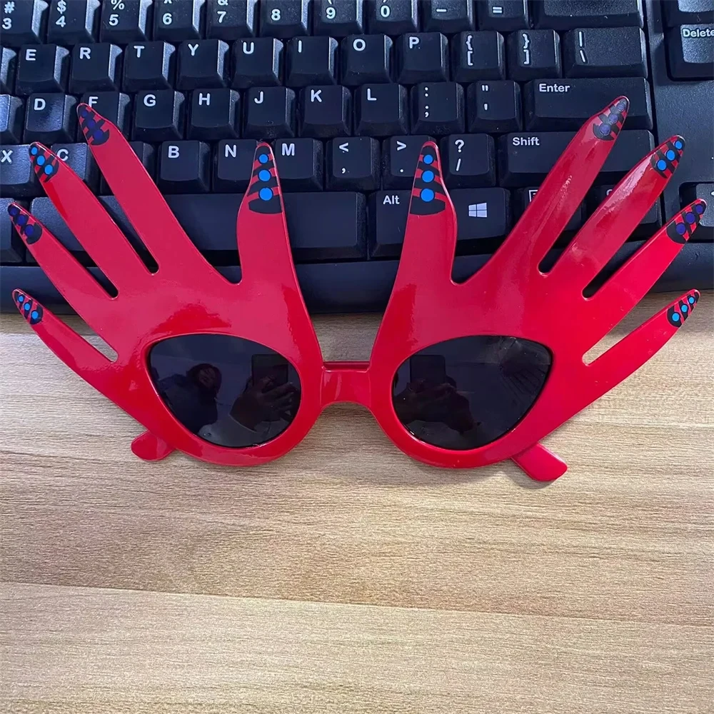Movie Terrifier Clown Cosplay Glasses Red Hand Sunglasses Joker Eyewear Plastic Unisex Costume Halloween Accessories Props