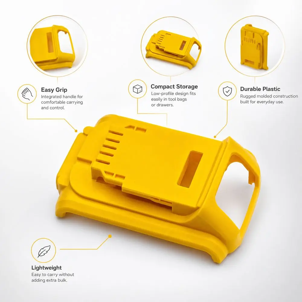 Kunststoff-Lithium-Batterie-Gehäuse Schutzplatine Ersatzgehäuse Batterie-Reparaturgehäuse für DeWalt/20V/DCB201/DCB203 DCB204 DCB200 – Detail 4