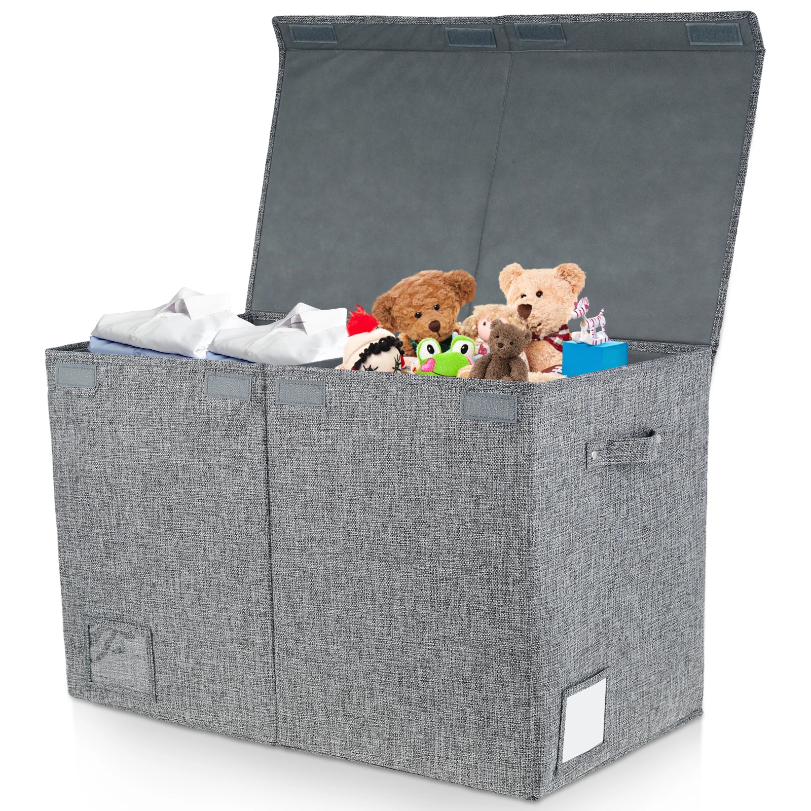 

Toy Storage Box 80 L Foldable Cube Kids Toys Organizer Bin Large Capacity Cartoon Animal Nursery Toy Sundries Bins