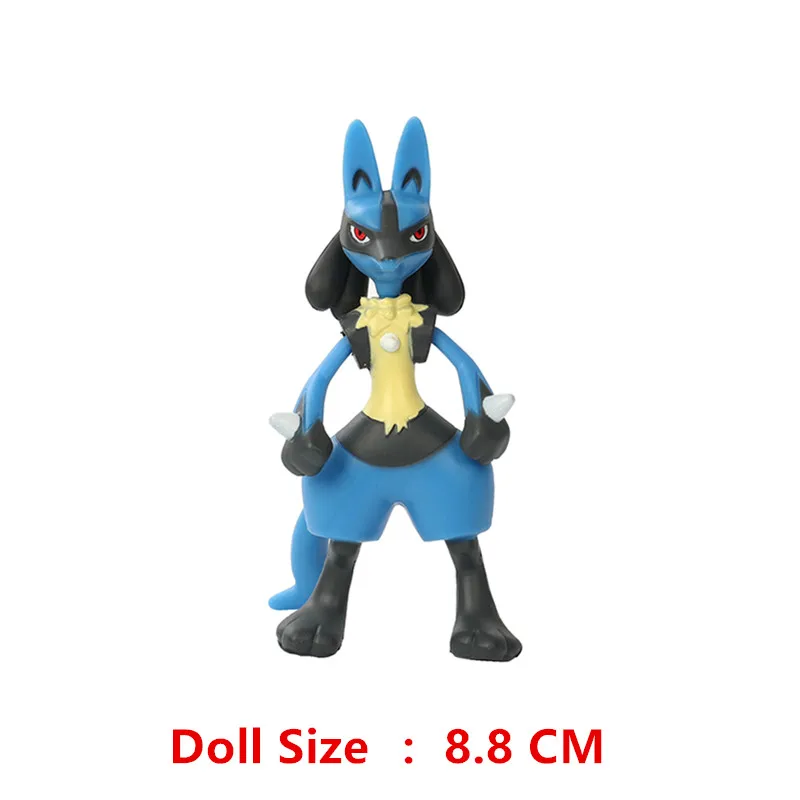 New Pokemon 4-13Cm Cartoons Movie Anime Figure Pikachu Lucario Mewtwo Flying Dragon Pet  Action Figures Model Toy Birthday Gifts