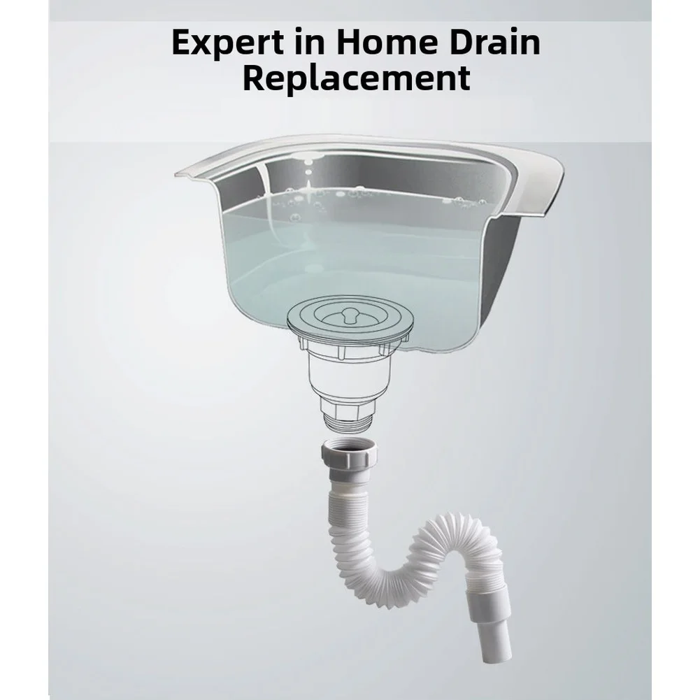 Сливной шланг для кухонной мойки с внутренней резьбой 45 мм, регулируемая телескопическая полипропиленовая труба 300-700 мм для раковины и сантехнических приборов, новинка 2023 года