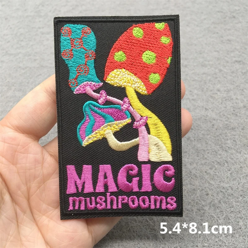 Pilz Patch DIY gestickte Patches für Kleidung Aufkleber Cartoon Blumen Patch Eisen auf Patches auf Kleidung Näh applikation – Detail 14