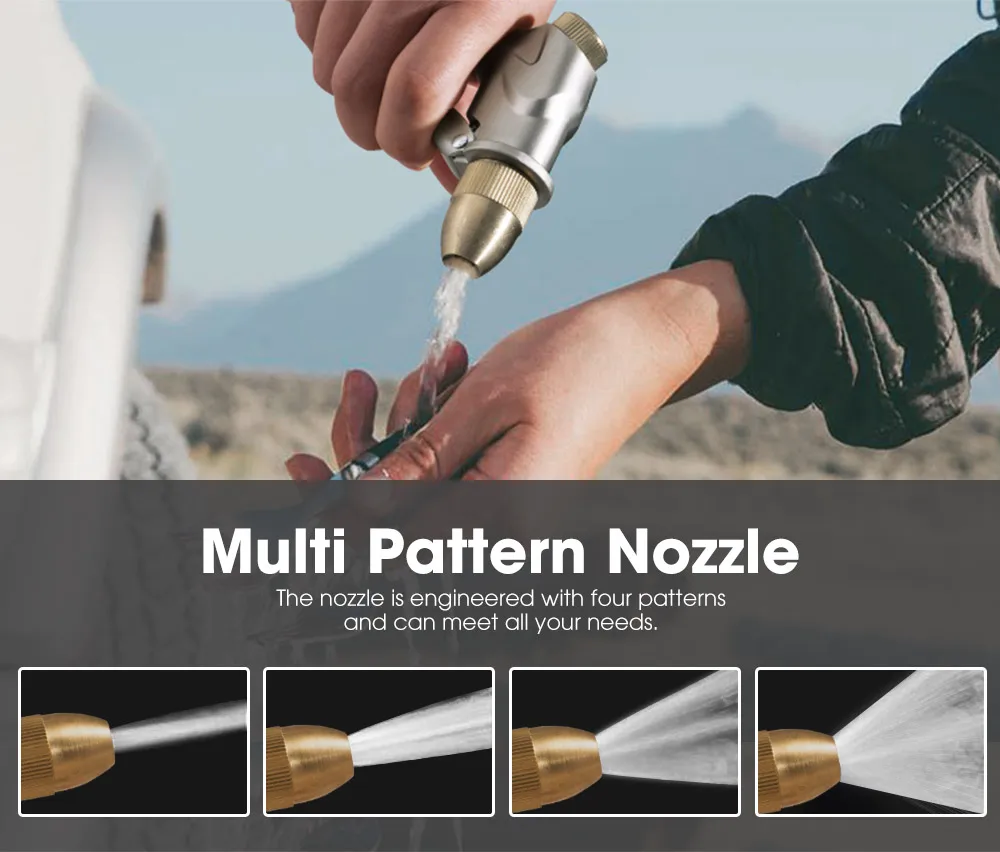 الألومنيوم 30L سقف السيارة خزان المياه الطرق الوعرة الضغط التخييم خزان المياه للتخييم دش تخزين المياه