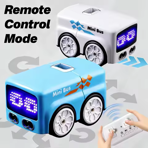 RC Mini Bus, RC-Controlled with 4 Play Modes, Funny Auto Expressions &amp; Ideal Gift for Chiledren