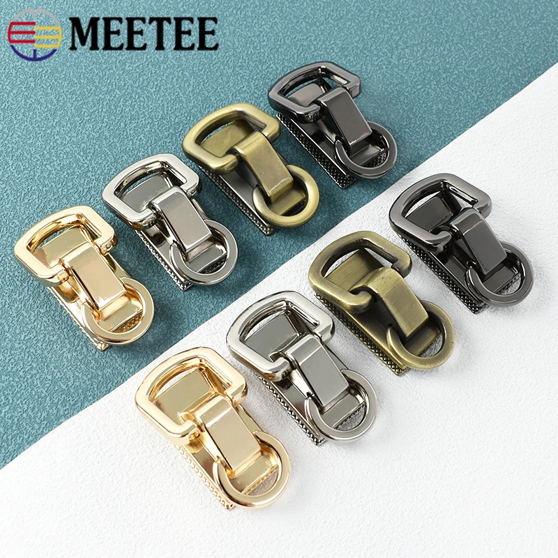

2/4Pcs Meetee 34mm Metal Side Clip Buckle D Ring Bag Chain Decoration Hook Leather Connect Screw Clasp DIY Hardware Accessories