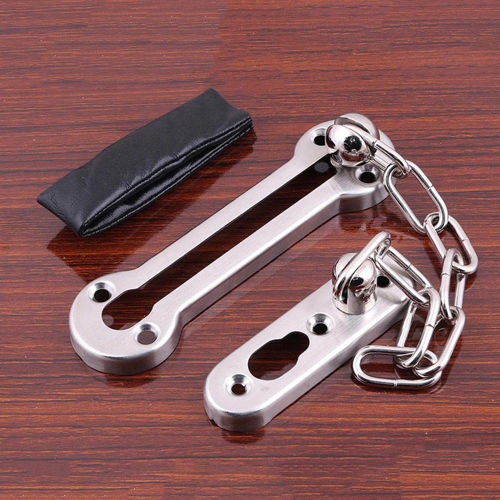 

Anti-theft Chain Door Lock Bolt Security Heavy Duty Cabinet Latch Stainless Steel Safety