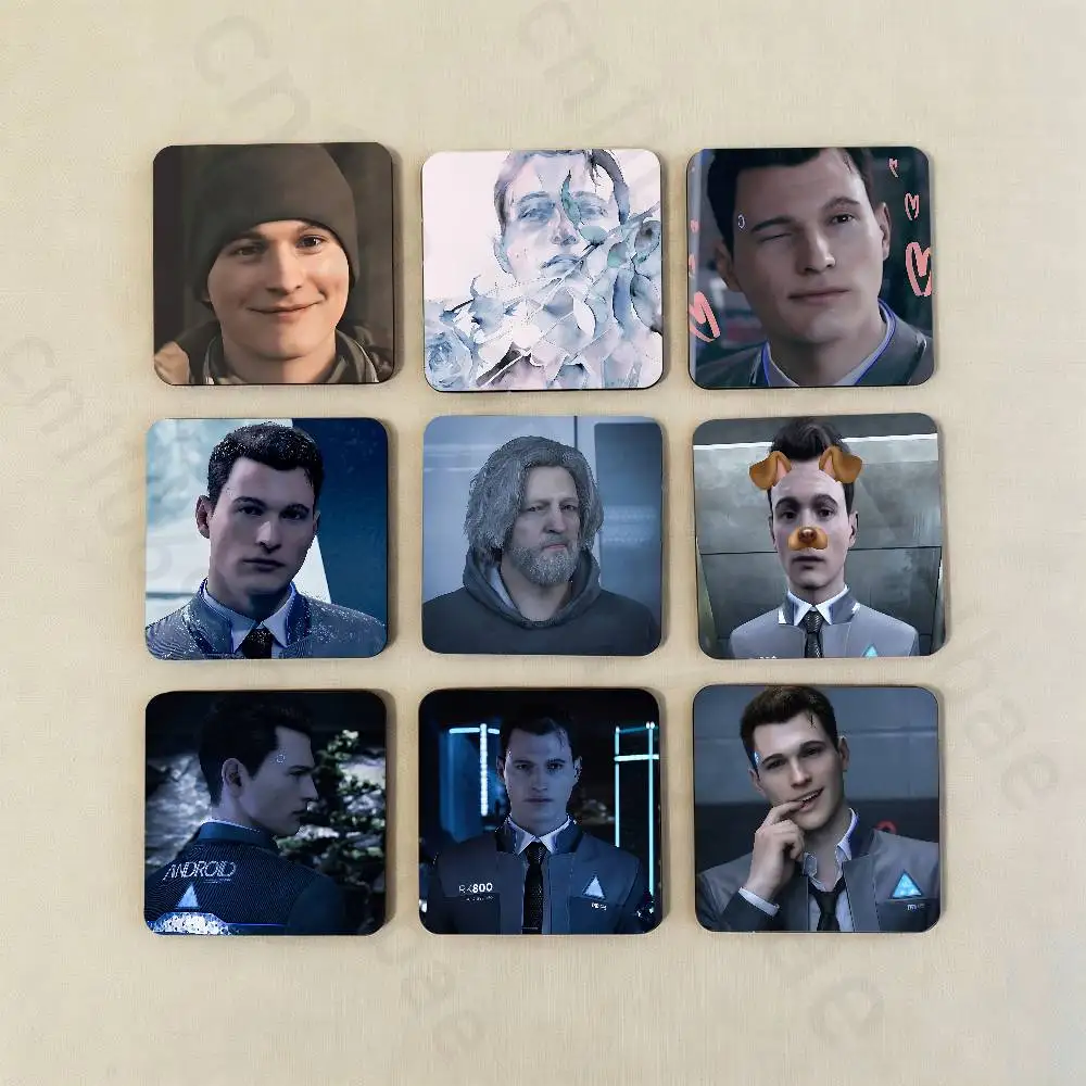 D-Detroit Become Human Game Fridge Magnet Personalized Magnetic Durable Plastic Square Picture Surface Fridge Magnets