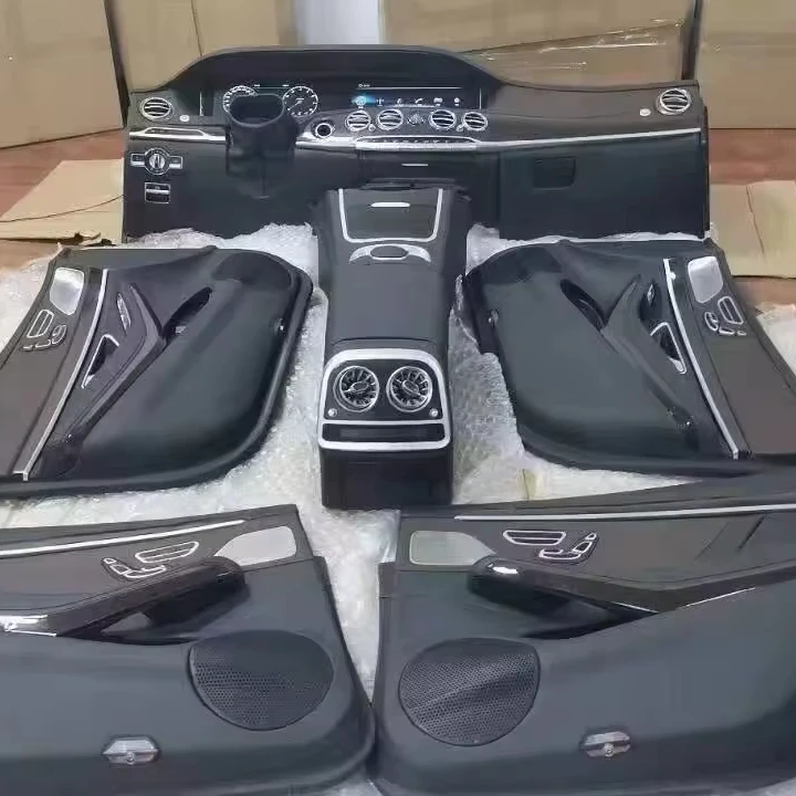 Painel de carro de acessórios interiores de conversão automática de luxo personalizado de fábrica para atualização w221 para w222