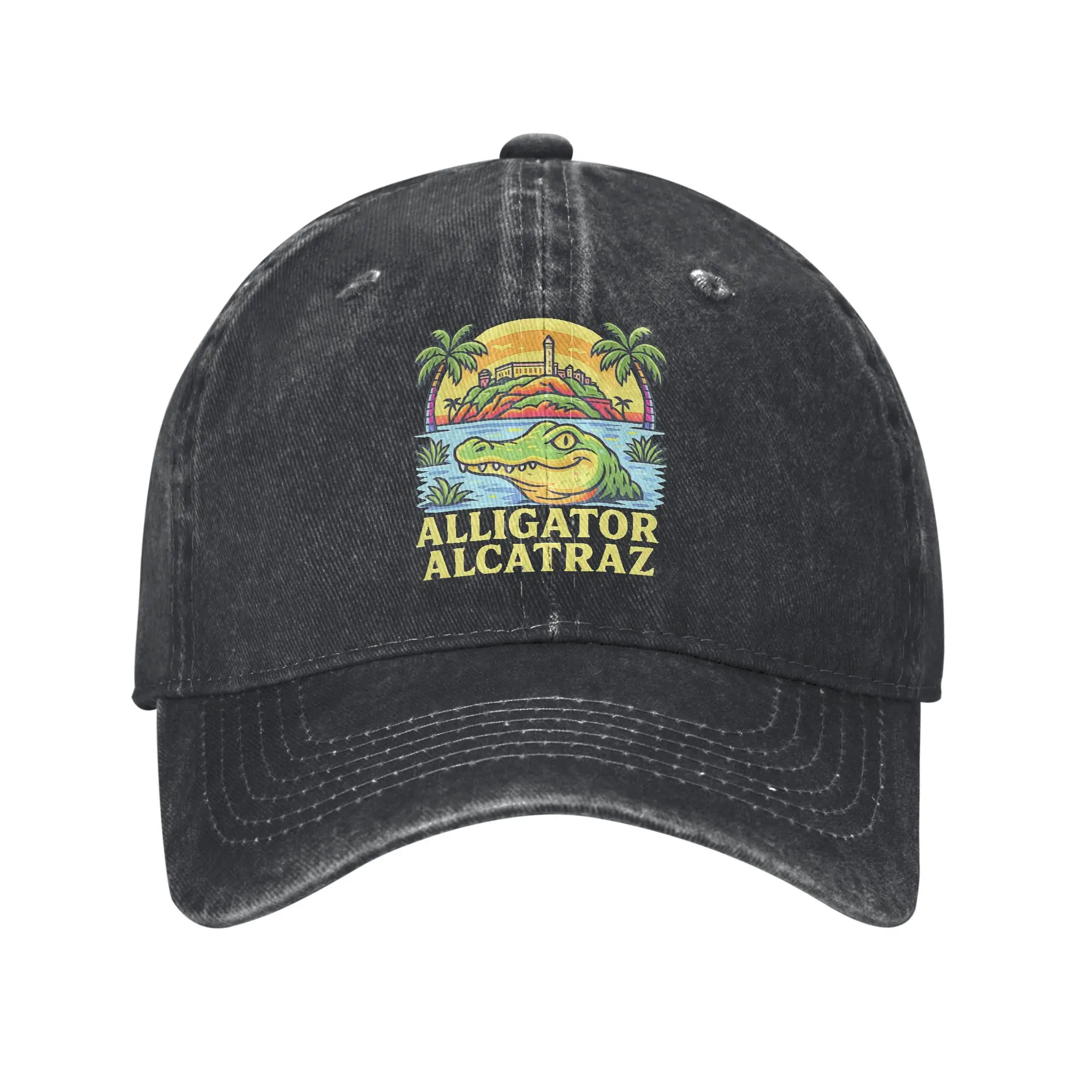 

Alligator Alcatraz Trucker Hat Merch For Men Women Baseball Cap Casual Headwear Snapback Caps Adjustable
