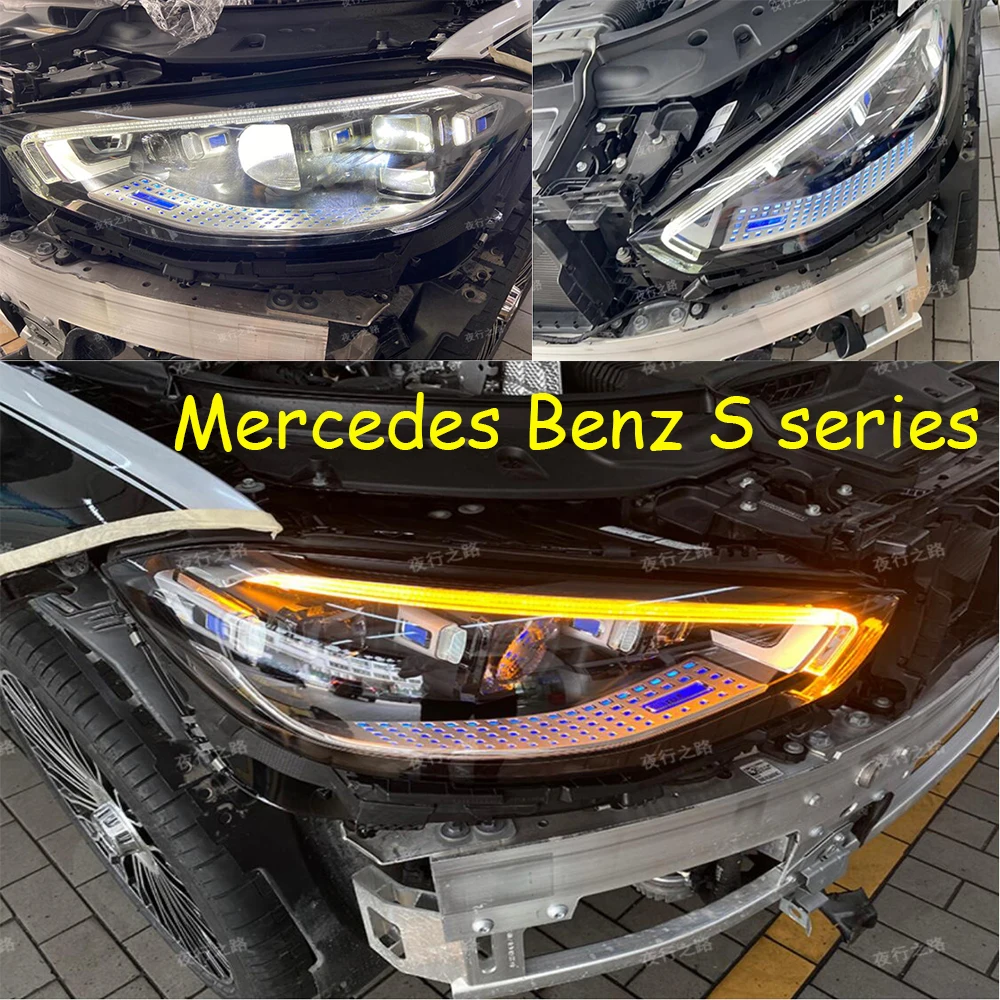 1pcs car styling headlamp for Mercedes Benz W223 headlight S series 2021y LED DRL car accessories for Mercedes Benz fog light