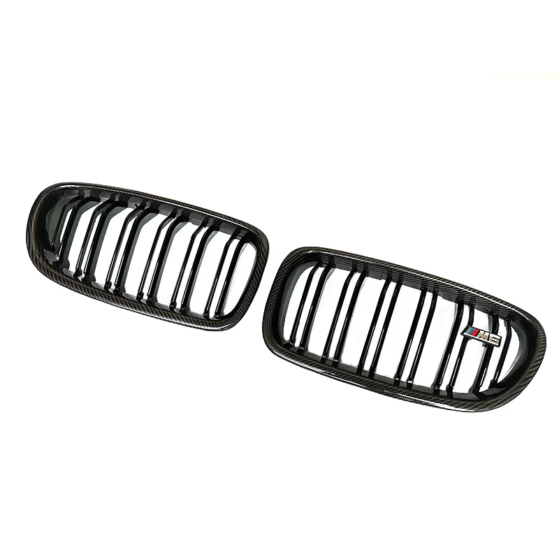 for  5 Series F10 M5 Front bumper carbon fiber air intake grille Modification Car upgrade Grill black body kit 2010-2016