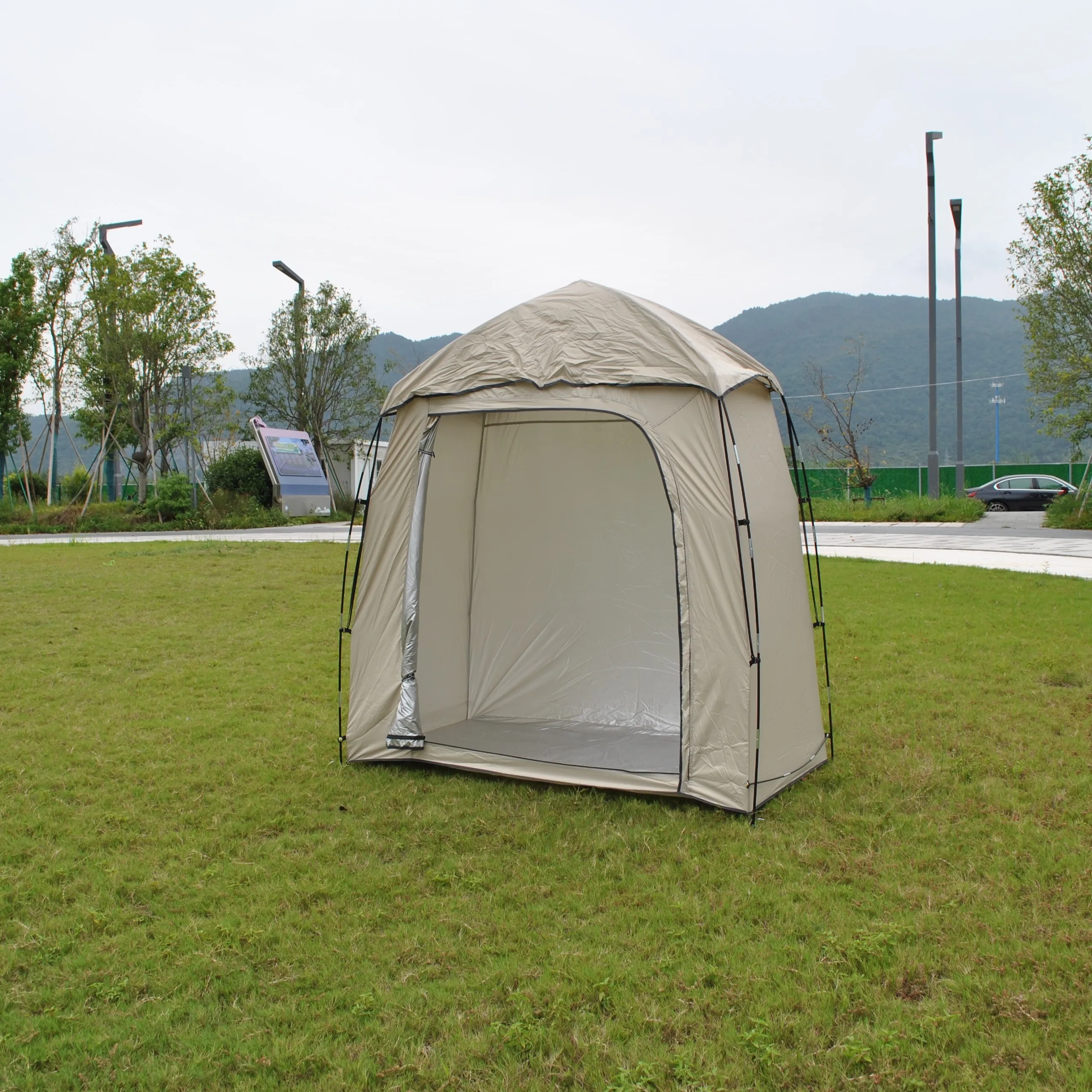 

Bike Storage Tent Portable Shed Cover for Bikes, Lawn Mower, Garden Tools, Waterproof Outdoor Backyard Storage Tent Shelter