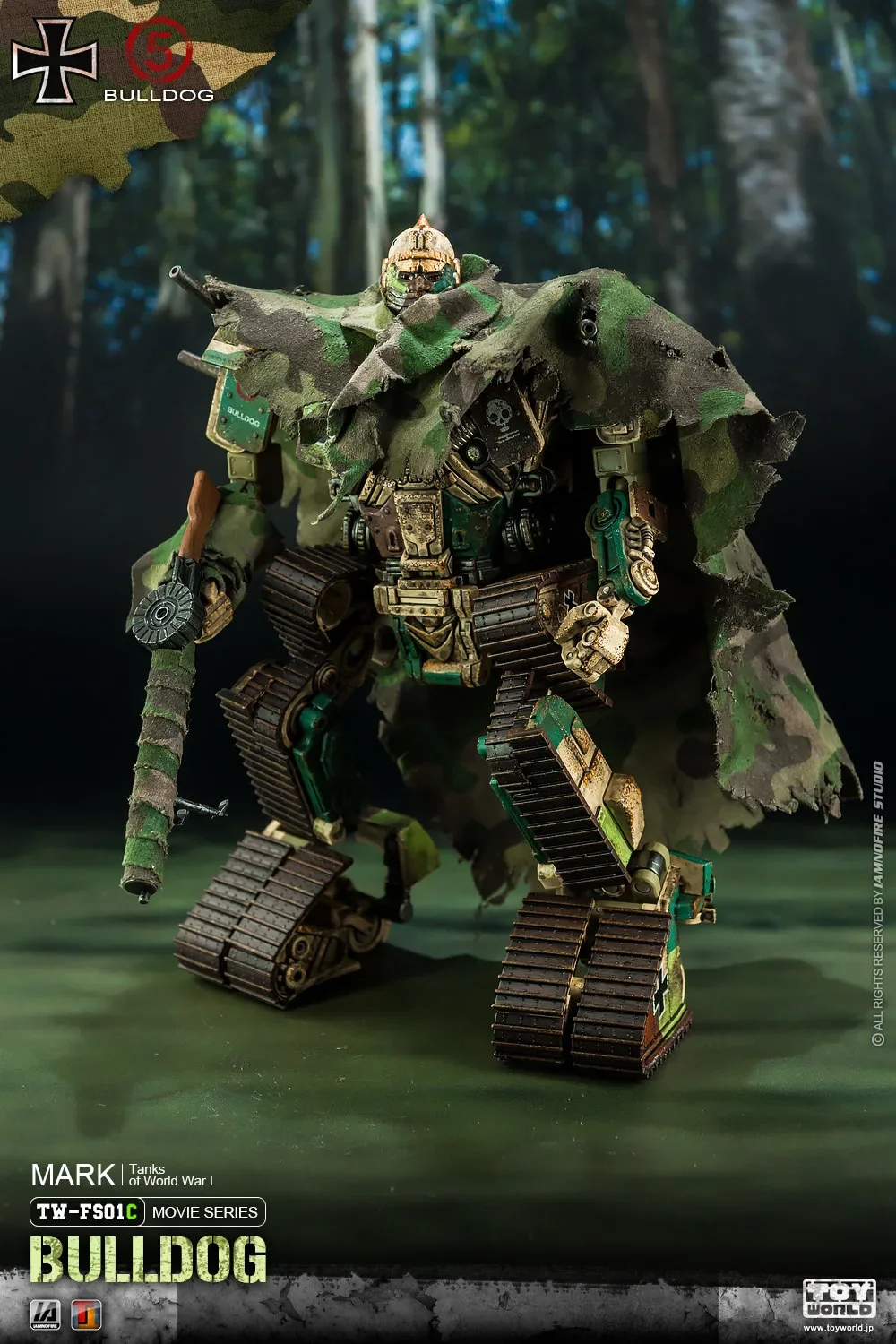 

Трансформер TOYWORLD фильм серия Вторая мировая война немецкий военный Танк рандог немецкий Камуфляжный скелет