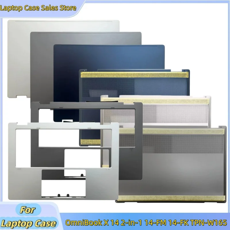 

New replace For OmniBook X 14 2-in-1 14-FM 14-FK TPN-W165 Lcd Back Cover Top Case/Upper Case Palmrest Cover/Bottom base Cover