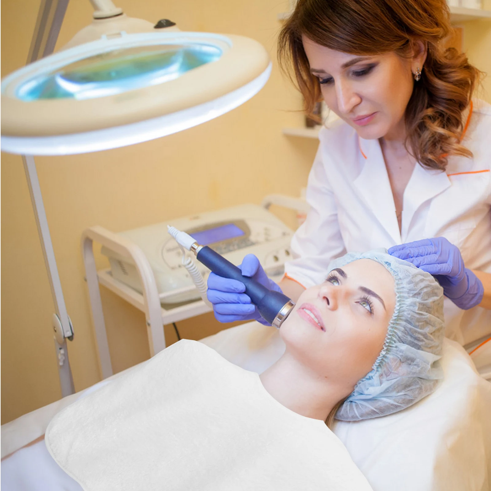 

4pcs Split Design Coral Fleece Face Cloths For Steamer Spa Shaped Beauty Towels Home Salon Use Fast Drying Washcloth