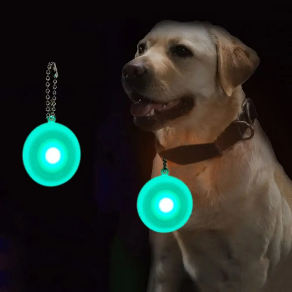 

Silicone LED Pet Collar Pendant Waterproof Tire Shape Anti Loss Dog Pendant Soft Dog Night Safety Light At Night