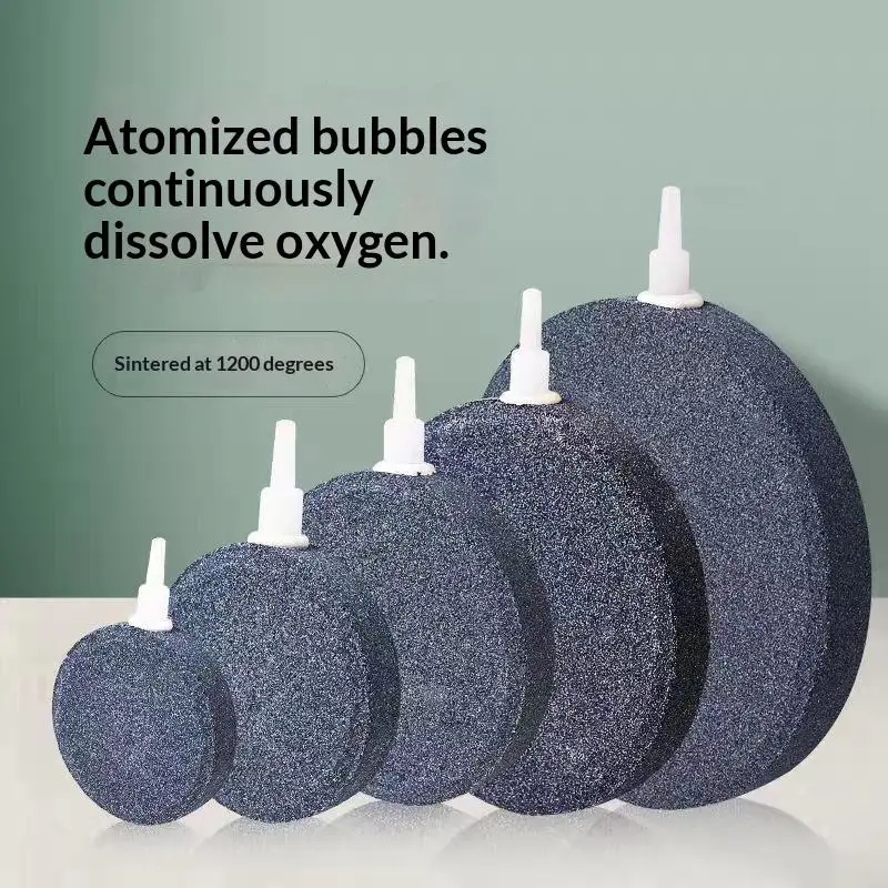 1Pc 4/6/8/10cm Aquarium Bubble Stone Round Practical Air Stone Aerator Hydroponic Oxygen Plate Fish Tank Aquarium Accessories