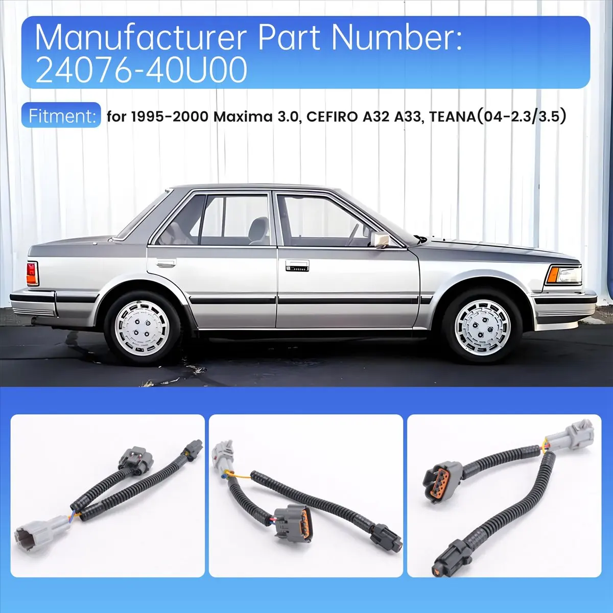 11.11Alternator Wiring Harness for 24076-40U00 3.0L 1995-2000