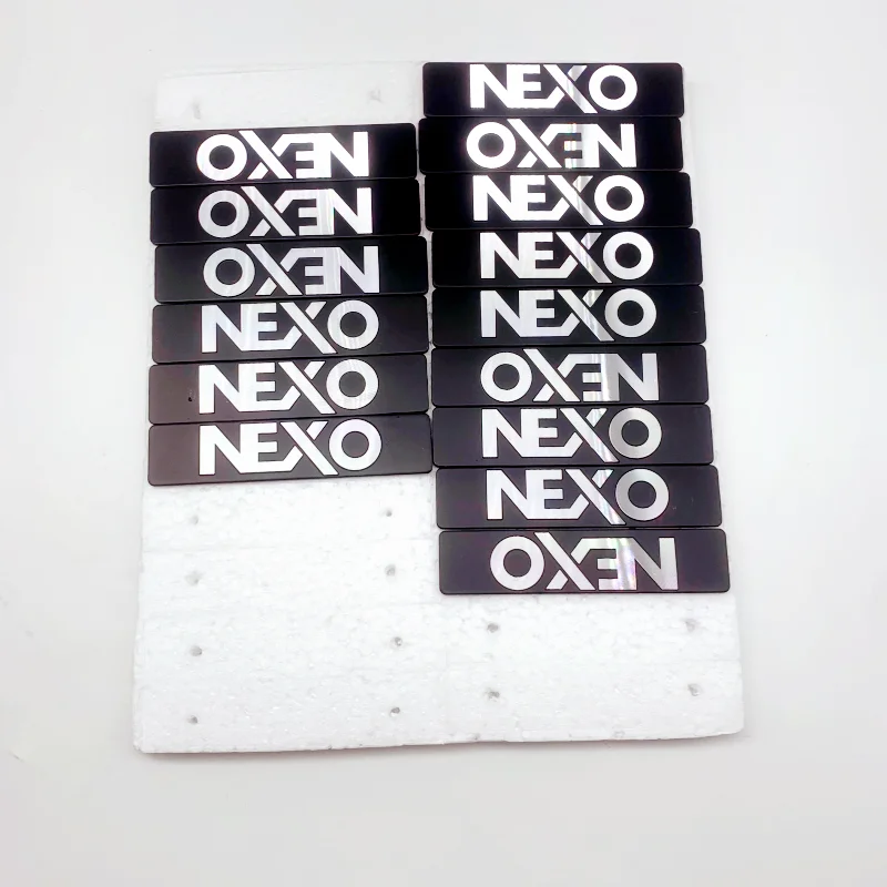 2pcs 5pcs High-quality Metal New NEXO Logo Car Audio Stereo Speaker Badge Sticker Decals Styling Auto Universal Accessories