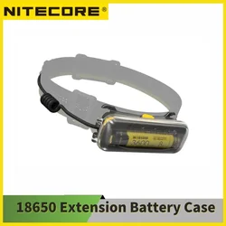 Nitecore 18650 extension battery case caricabatteria per fari per NU40 nu43 NU50 per corsa escursionismo campeggio (senza batteria)