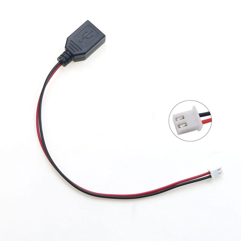 

USB male and female head to XH2.54-2P terminal wire, 2-core power supply USB Male/Female socket ﻿