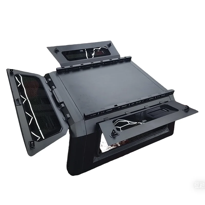 

Universal Manganese Steel Hard Top Canopy Compatible with Ford F150/GMC/Jeep/Toyota Tacoma/Tundra Tonneau Cover