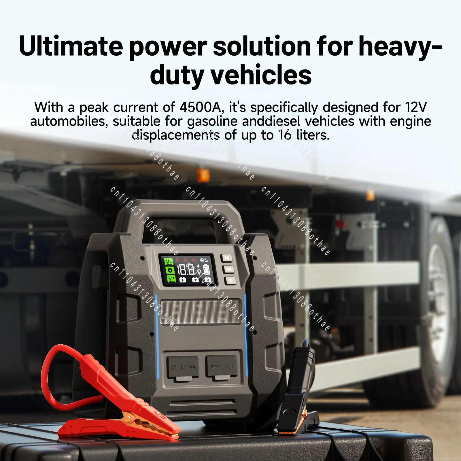 For Car Portable Topdon V4500 Plus Multi Function Battery Powerbank Super Capacitor Jump Starter Power Bank