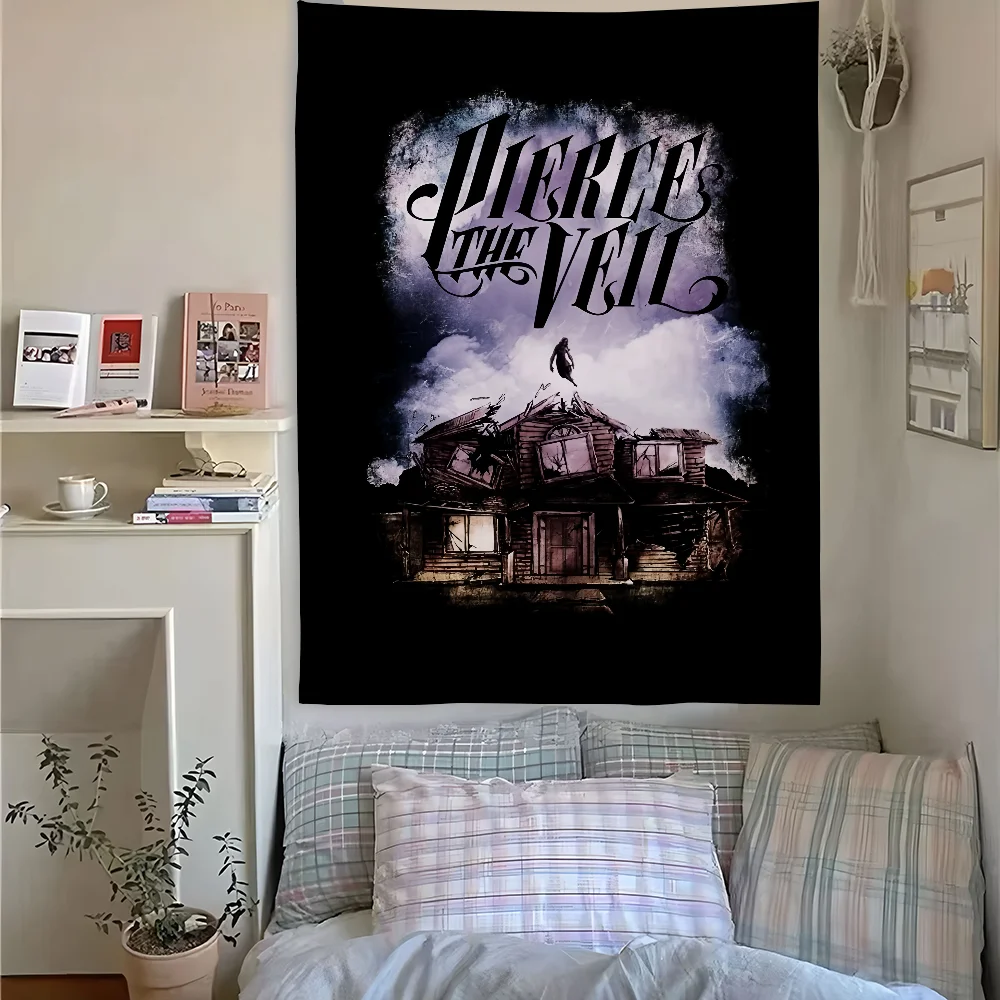 

American Post-core Band P-Pierce The VeilS Tapestry Hanging Dormitory Room Bedspread Blanket Room Party Home Decoration Gift