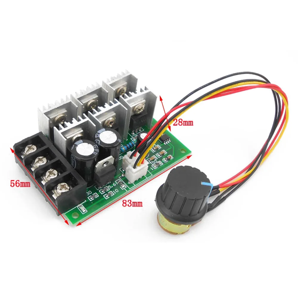 

DC 9-55V 40A Motor Speed Controller PWM DC Motor Speed Regulator 2000W High Power Linear Speed Control Module 9V 12V 24V 36V 48V