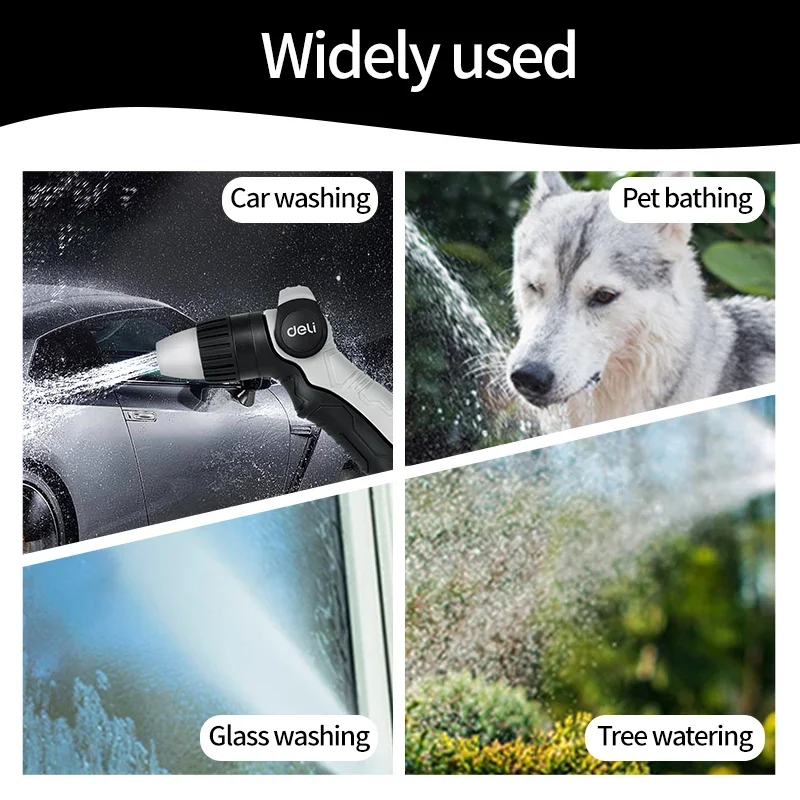 ديلي متعددة الوظائف حديقة مدفع المياه خرطوم فوهة للمنزل غسيل السيارات ساحة البخاخ الأنابيب أنبوب الرش أداة