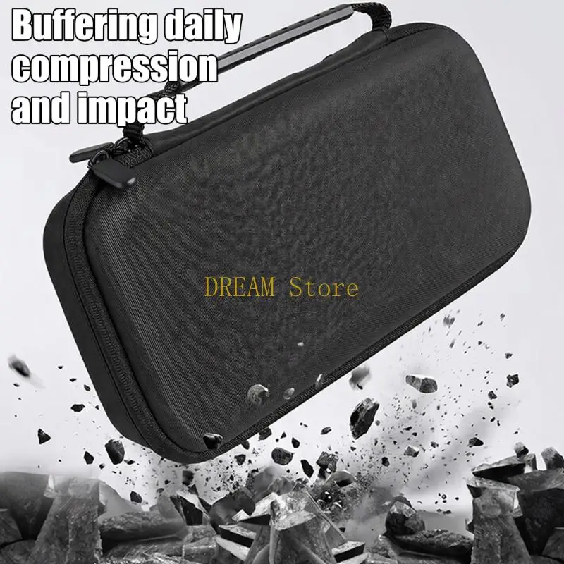 Rigid Camera Accessory Box with Molded Shell, Black Gear Storage Case for Travel Carry, Commuting, Daily Movement and Shelf