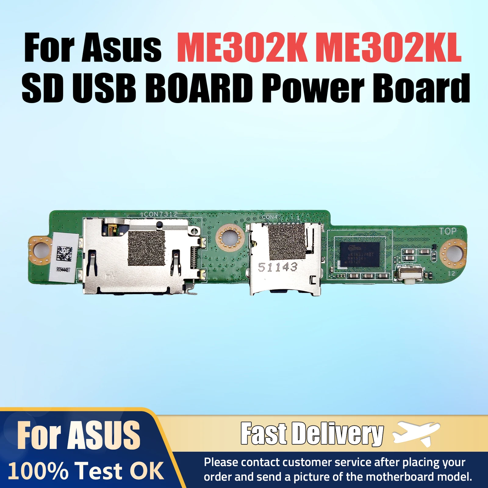 

For Asus ME302K ME302KL K005 TF SD USB BOARD Power Board ME302KL_SUB 100% Tested Fast Ship