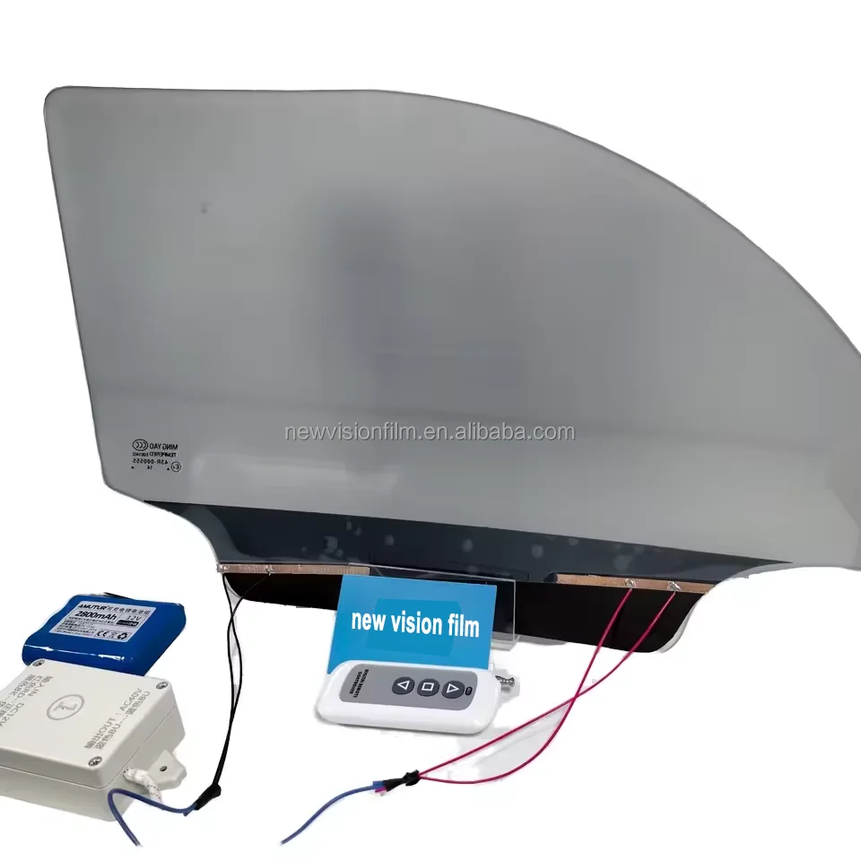 switchable intelligent electronic dimming glass for privacy protection, automatic dimming, remote control shading smart film set