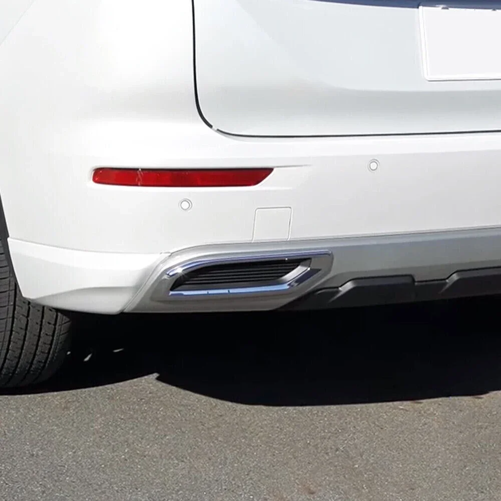 ABS Chrome Rear Bumper Fog Light Cover Trim Fashionable Design Material Covers Existing Scratches For Outlander 2022 2023