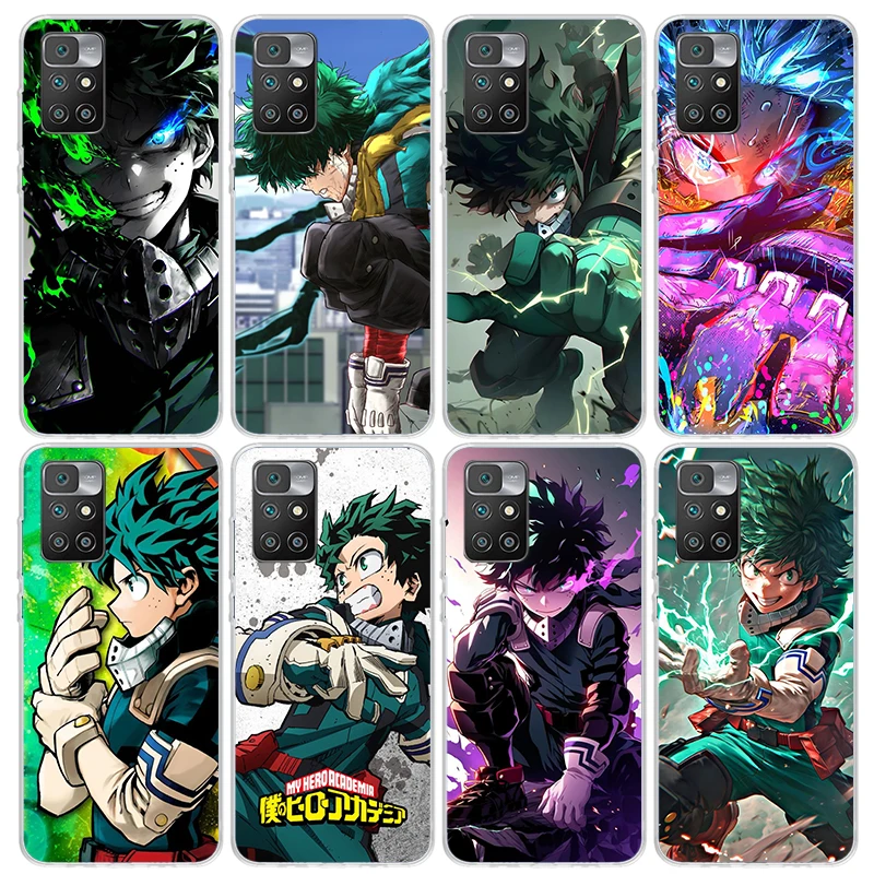 Midoriya Izuku Deku MHA My Hero Phone Case For Xiaomi Redmi 12 12C 10A 10C 10 9A 9C 9T 9 8 8A 7 7A 6 6A K70 K60 K40 K20 Pro S2 S