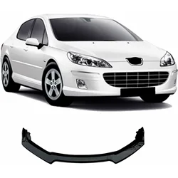 For Peugeot 407 New Model Front Bumper Attachment Spilitter Universal Front Lip Car Styling Auto Accessory 3 Pcs Body Kit