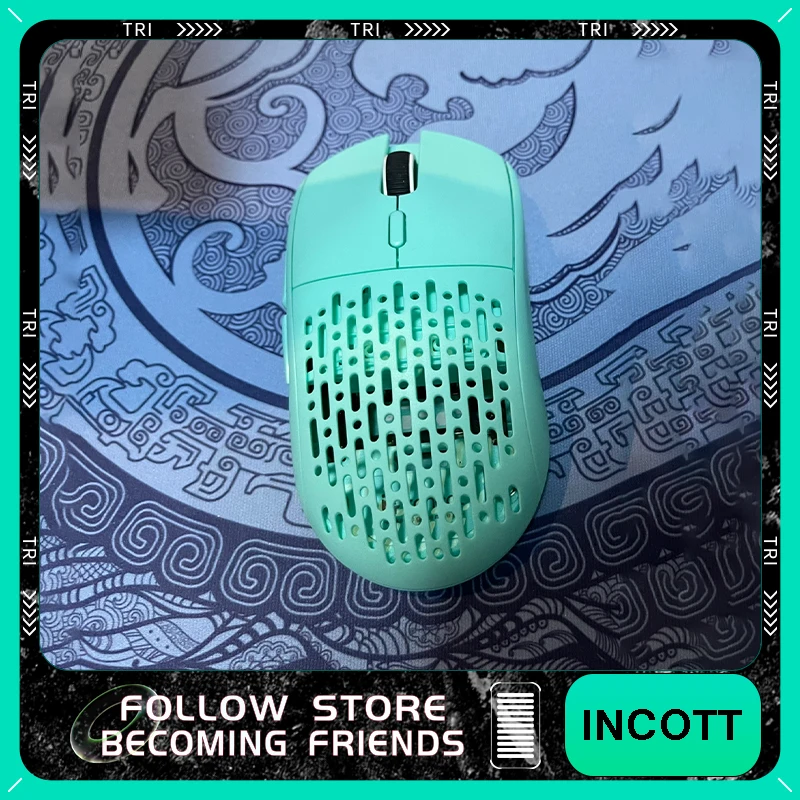 INCOTT ZeroPro DB Wireless Mouse 2.4GHz  Sensor Exchangeable Battery Removable Rear Cover PAW 3395 Low Delay FPS Gamer Diy Mouse