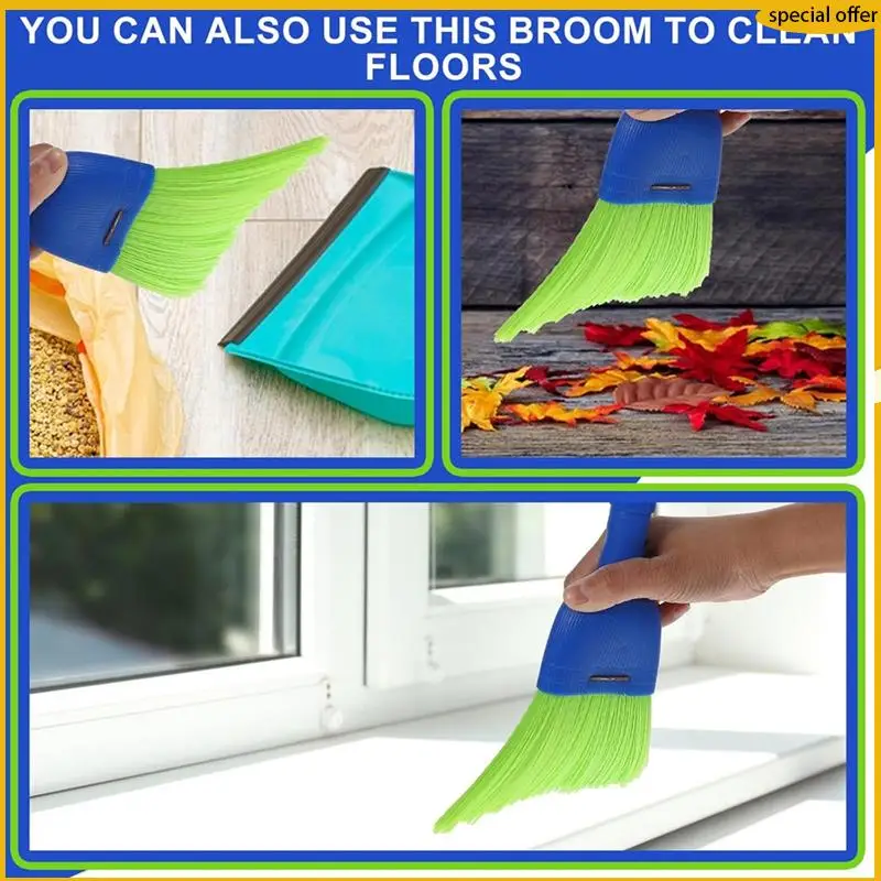 

A50I 5 шт. венчик метла ручная щетка из поли-волокна ручная метла уличная метла автомобильная метла с отверстием для подвешивания для чистки в помещении