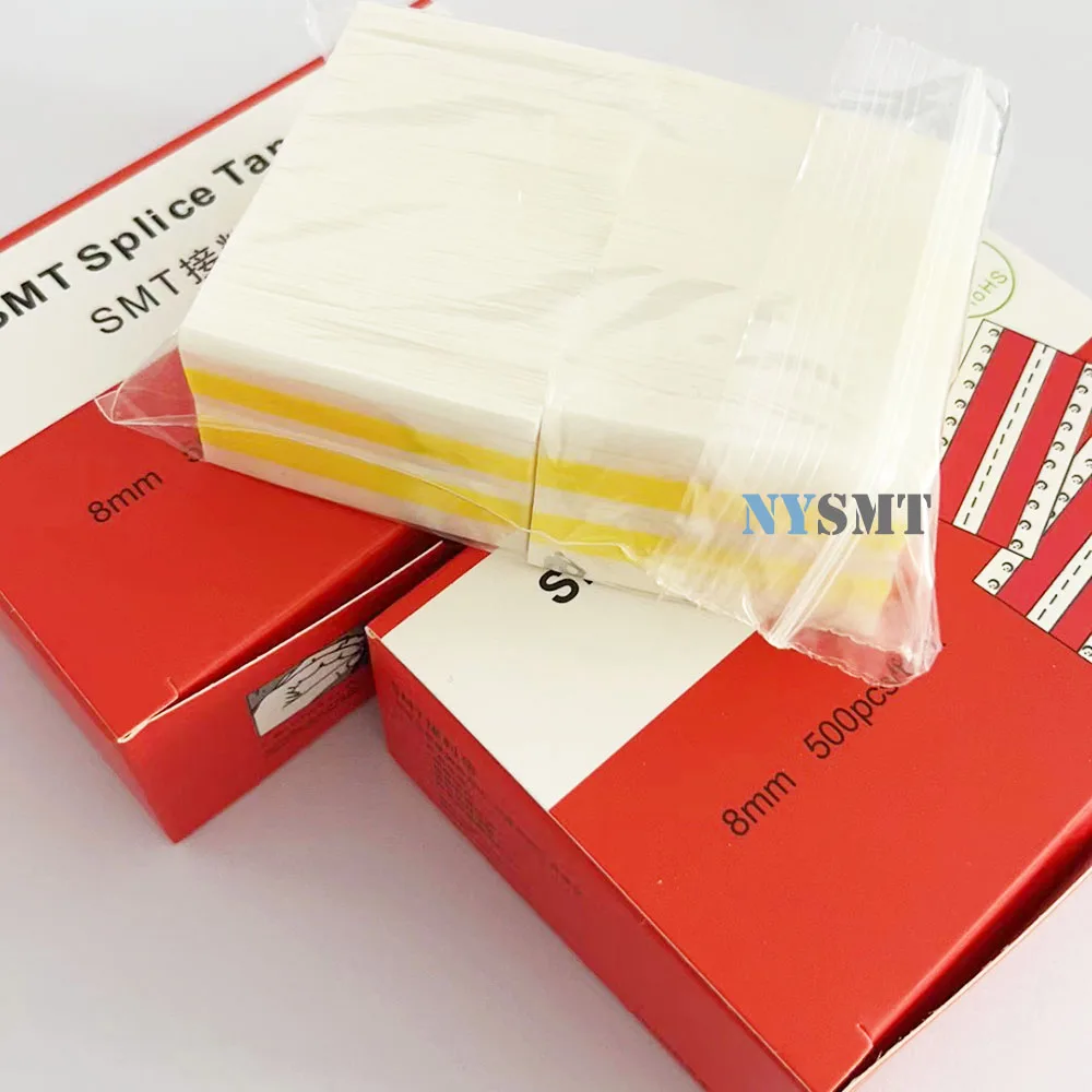 

Hyperviscous 8mm SMT Splice Tape 500pcs /box Yellow Double Face Splicing Tape