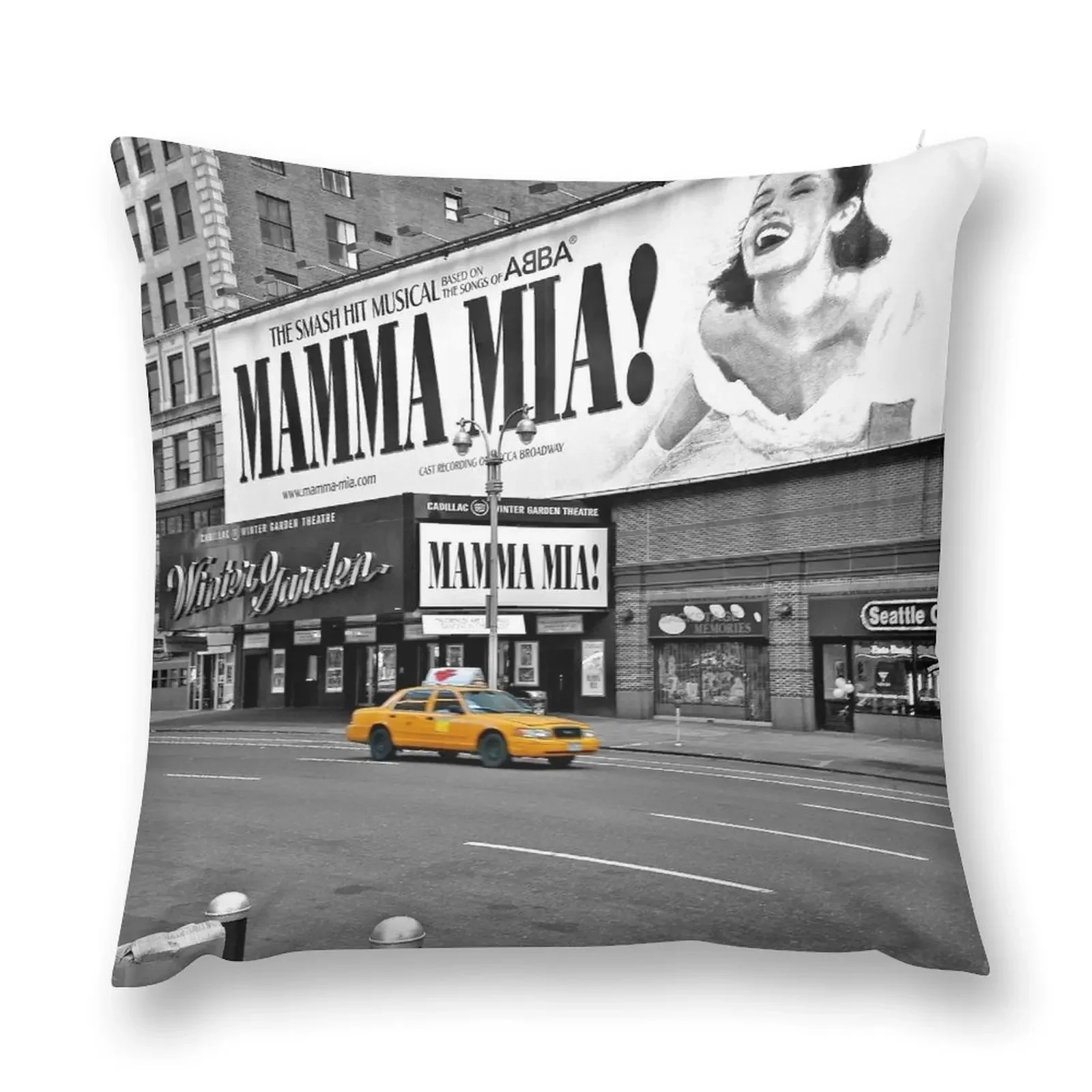 NYC Yellow Cabs Mamma Mia Throw Pillow Cushions For Children Cushion Cover Set Cushion Covers For Living Room pillow