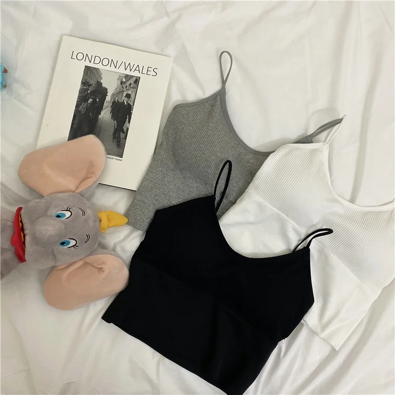 توب نسائي أسود بياقة على شكل حرف U وظهر مكشوف، تصميم جديد أنيق، ملابس داخلية نحيفة وعصرية