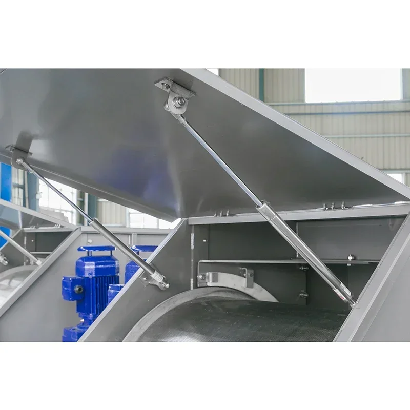 Waste Water Stainless Steel Ss304 316 Pretreatment Automatic External Fed Rotary Drum Type Separation Screen Filter