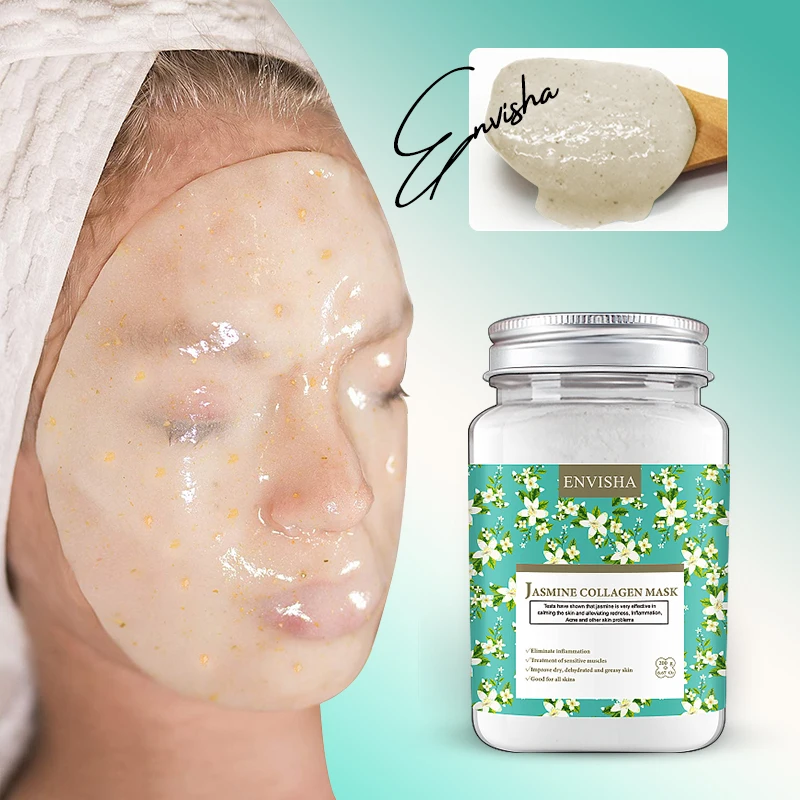 منتجات العناية بالبشرة قناع الوجه كريستال المضادة للتجاعيد الشيخوخة البابونج الياسمين الورد ترطيب تقليص المسام إزالة حب الشباب تبييض