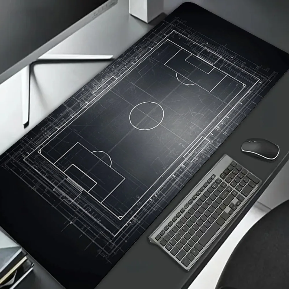 Oversized Soccer Field Gaming Mouse Pad, Non-Slip Sturdy Polyester Office Gamer Desk Mat