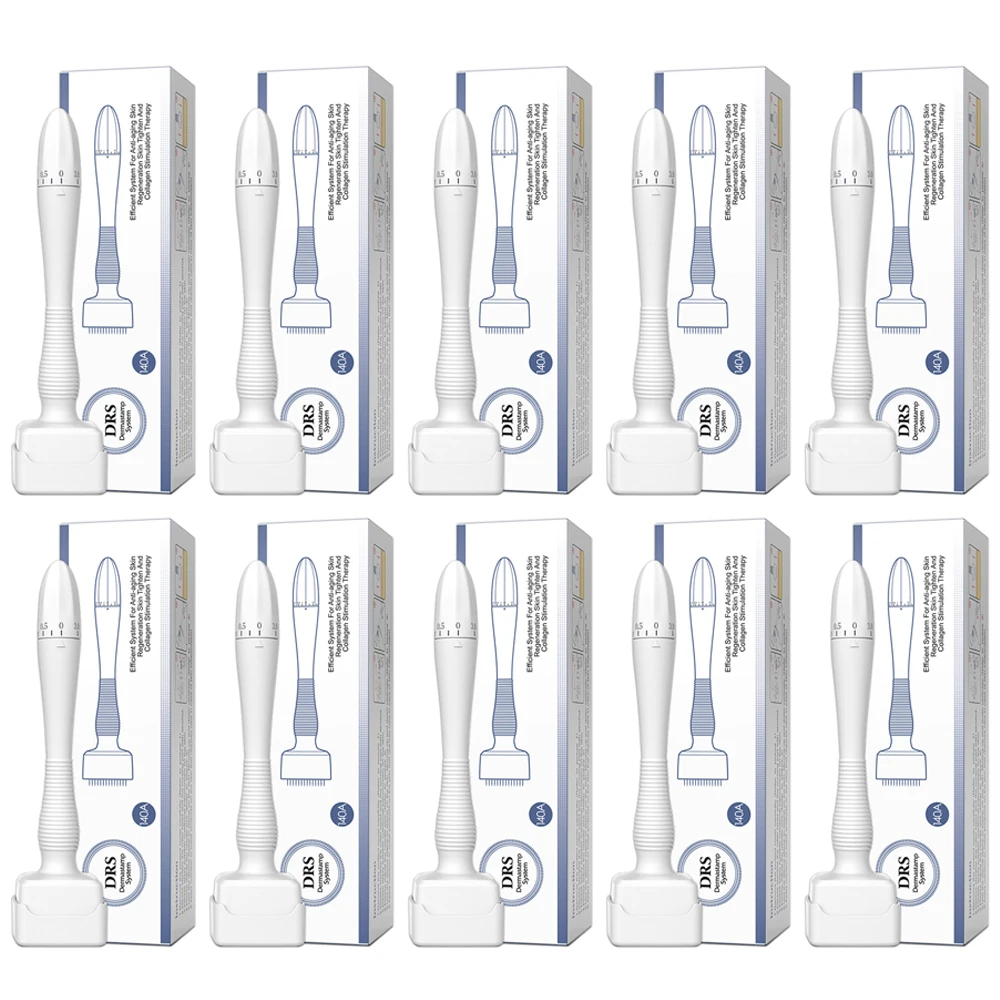 1/2/5/10pc 140A Adjustable Microneedle Derma Stamp 140 Pins Needles Derma Stamp Skin Care Home Use For Face Beauty Personal Care